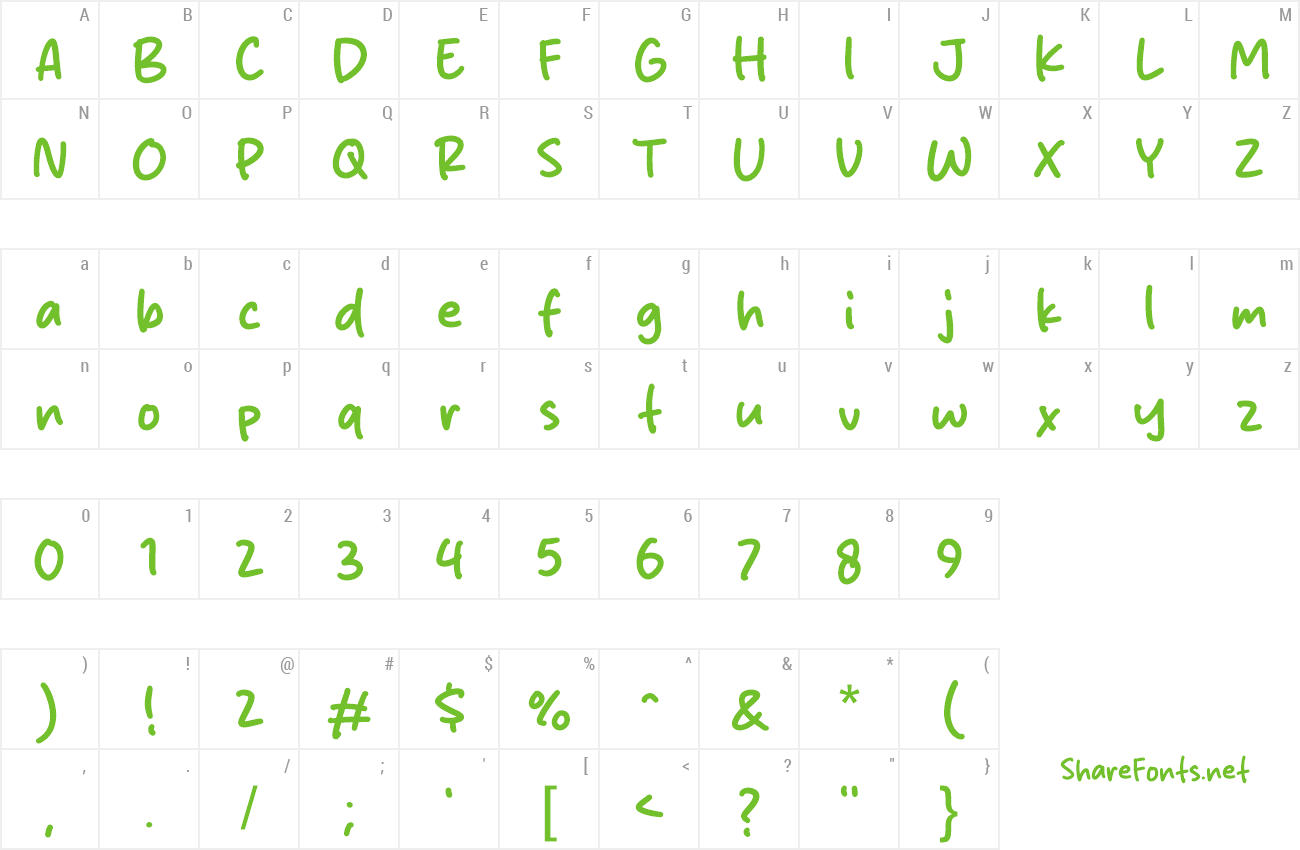 Font Blinky Stright preview